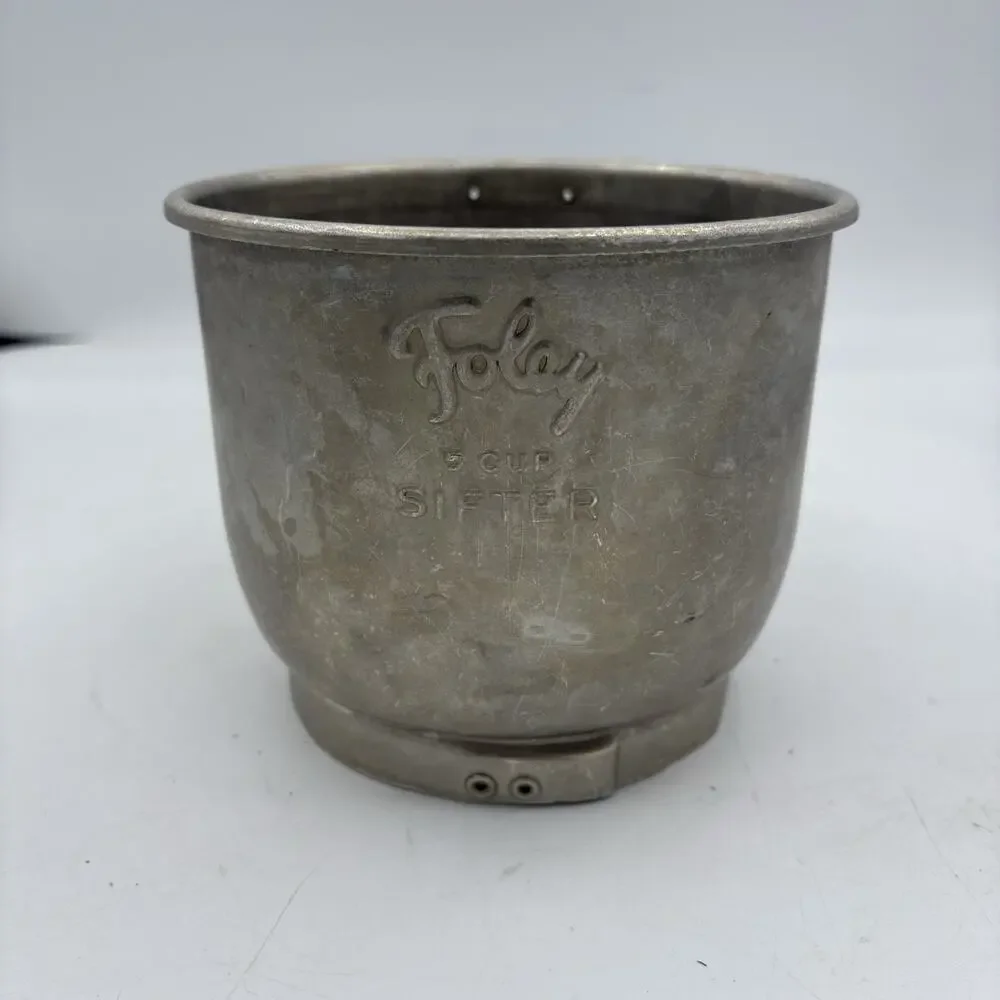 Foley 5 Cup‎ Metal Sifter Manual Squeeze Handle 4.75